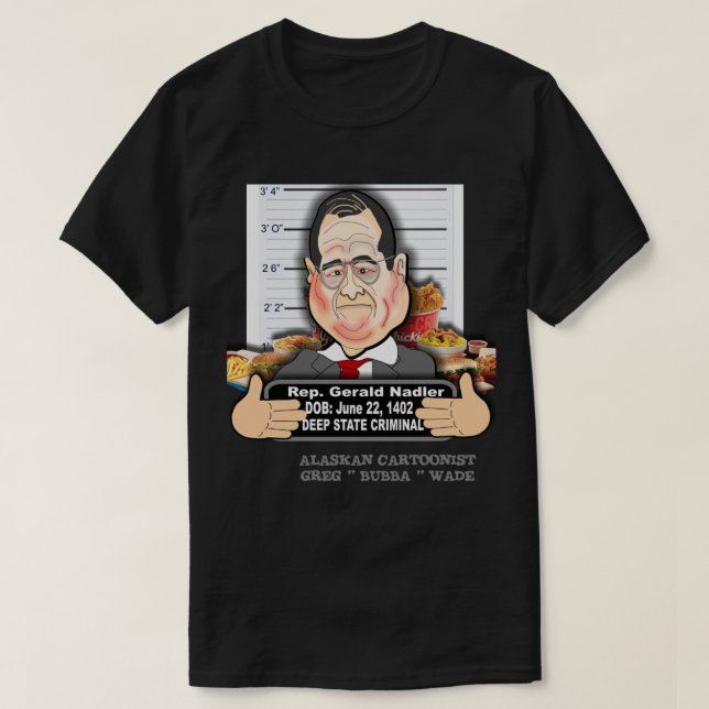 T-SHIRT LE CONGRÈS JERRY FAT-MAN NADLER (Design devant)