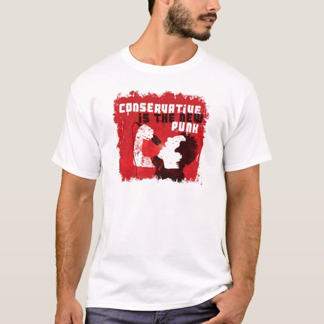 T-shirt Le conservateur est le nouveau punk (Devant)