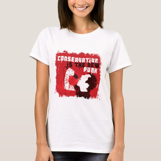 T-shirt Le conservateur est le nouveau punk (Devant)