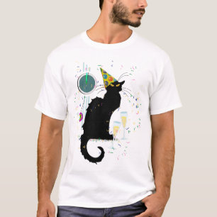 T-shirt Le Conversation Noir Nouvel An