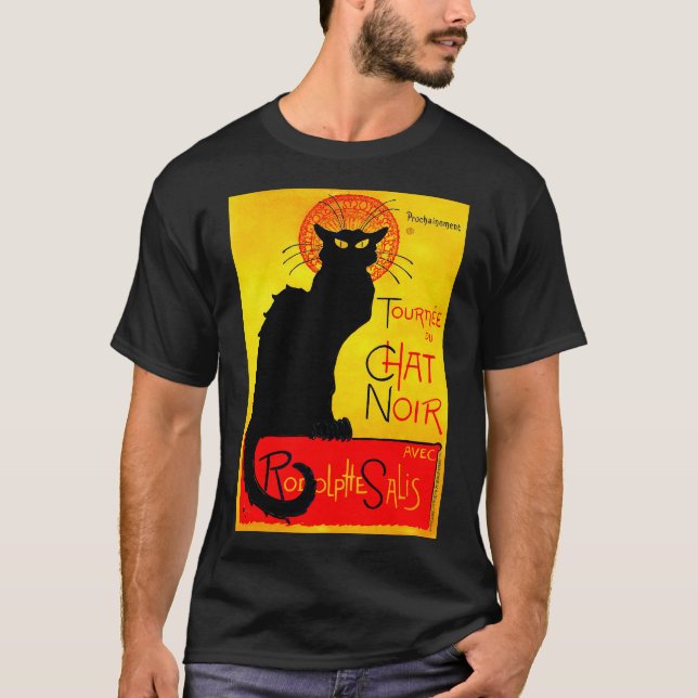 T-shirt Le Conversation Noir Vintage (Devant)