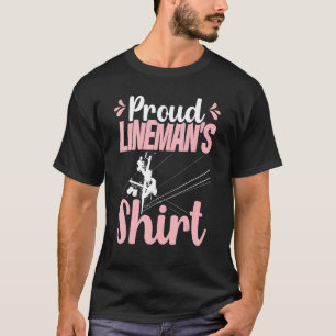 T-shirt Le cool Lineman, épouse Fière Lineman
