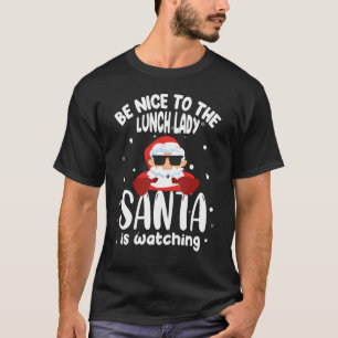 T-shirt Le cool Père Noël Xmas Sois Gentil Pour Le Déjeune