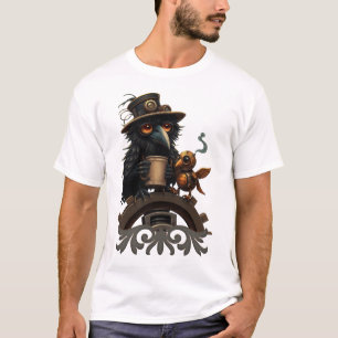 T-shirt Le corbeau alimenté par le café