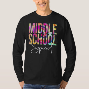 T-shirt Le Corps De L'École Secondaire Tie Dye Retour À L'
