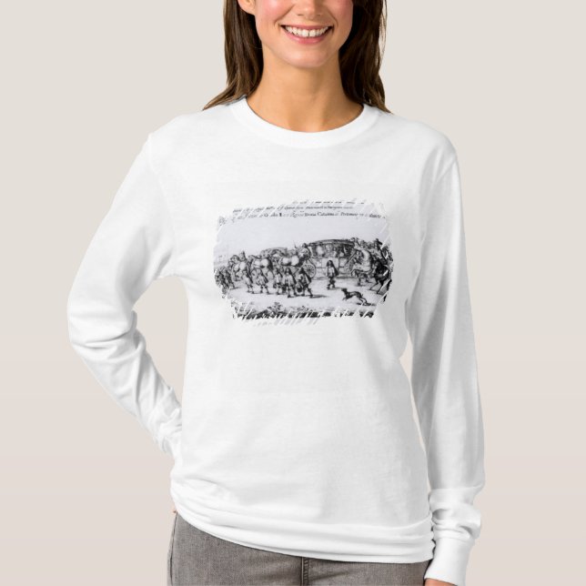 T-shirt Le cortège de Charles II (Devant)