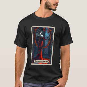 T-shirt Le Costume Catfish Drôle Halloween Carte Tarot Tee