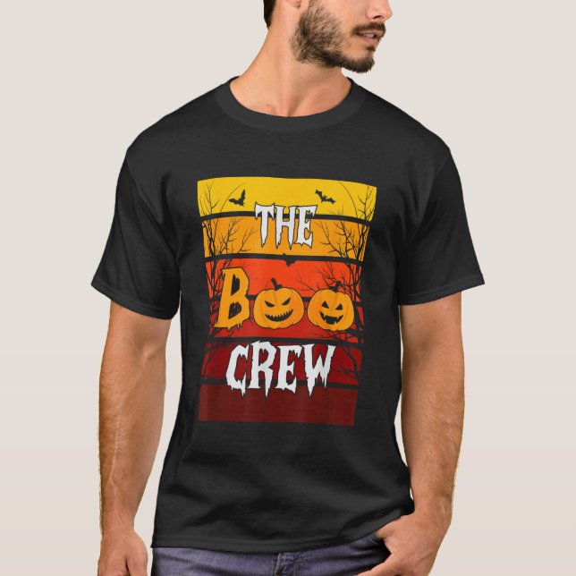 T-shirt Le costume d'Halloween Citrouille de Boo Crew (Devant)