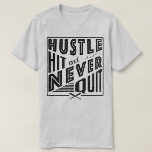 T-shirt Le coup de hâte du base-ball de base-ball et n'a