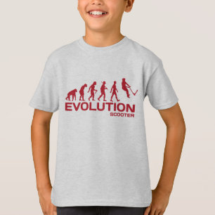 T-shirt Le coup-de-pied d'ÉVOLUTION de SCOOTER de cascade