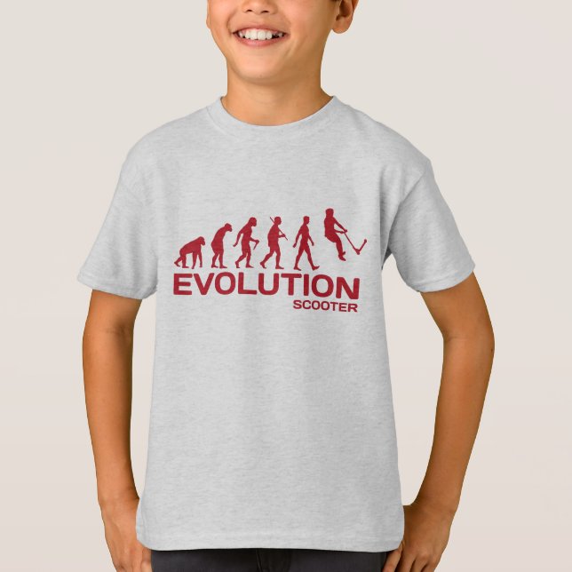 T-shirt Le coup-de-pied d'ÉVOLUTION de SCOOTER de cascade (Devant)