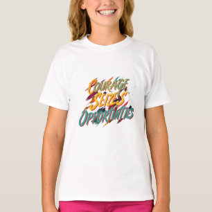 T-shirt Le courage saisit l'opportunité