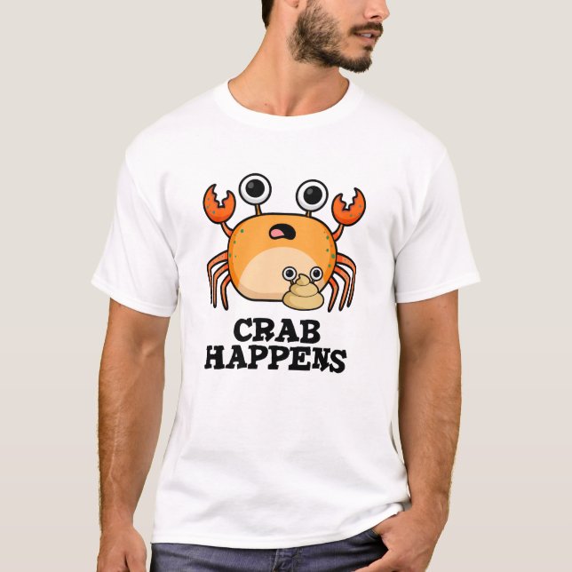T-shirt Le crabe se produit un animal amusant (Devant)