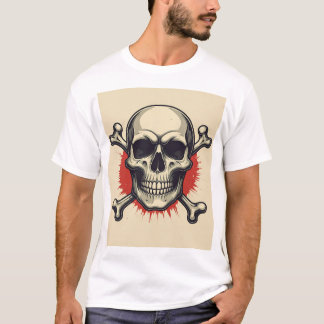 T-shirt "Le crâne et les os : l'esprit du rocher"