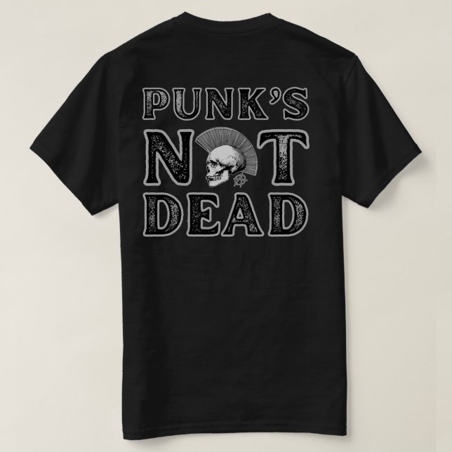 T-shirt Le crâne non mort de Punk (Design dos)