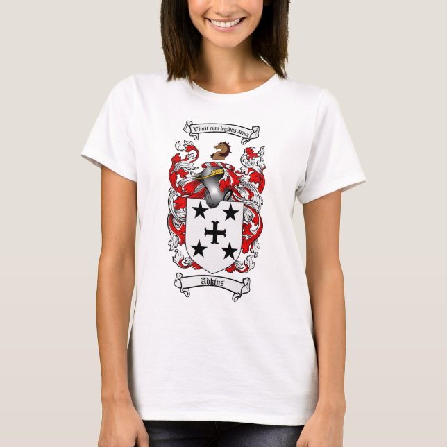 T-SHIRT LE CREST DE FAMILLE D'ADKINS - MANTEAU D'ADKINS (Devant)