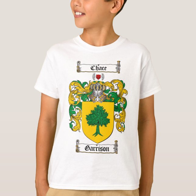 T-SHIRT LE CREST DE FAMILLE DE GARNISON - MANTEAU DE (Devant)