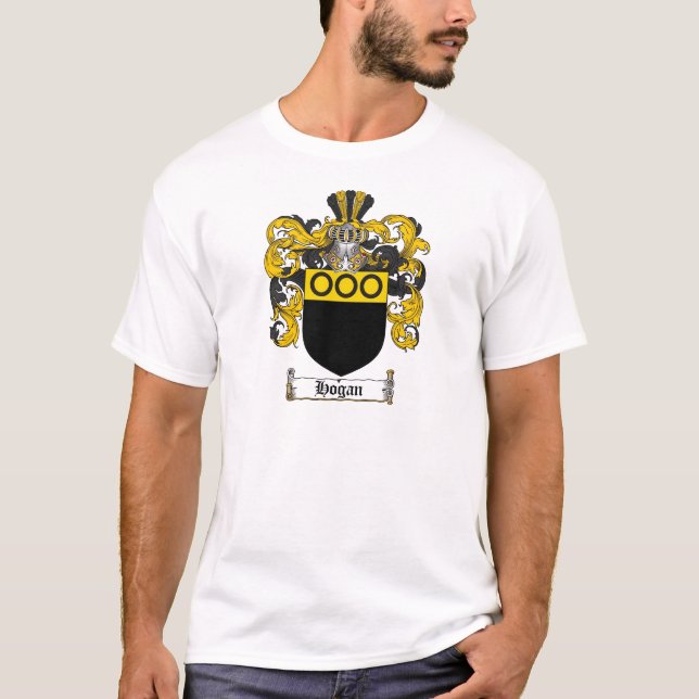 T-SHIRT LE CREST DE FAMILLE DE HOGAN - MANTEAU DE HOGAN (Devant)