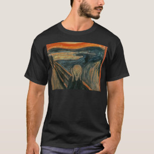 T-shirt Le cri perçant - Edvard Munch. Illustration de