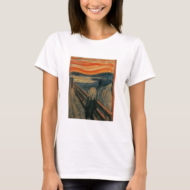 T-shirt Le cri perçant par Edvard Munch (Devant)
