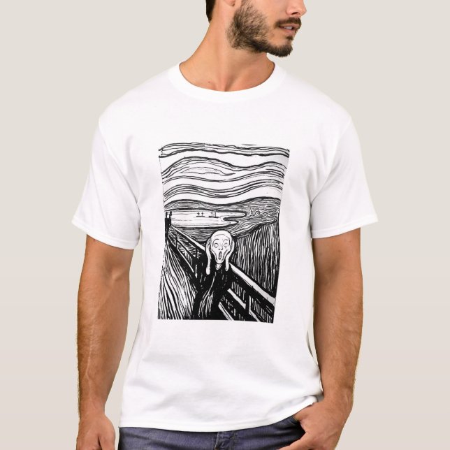 T-shirt Le cri perçant par Edvard Munch (Devant)