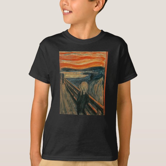 T-shirt Le cri perçant par Edvard Munch (Devant)