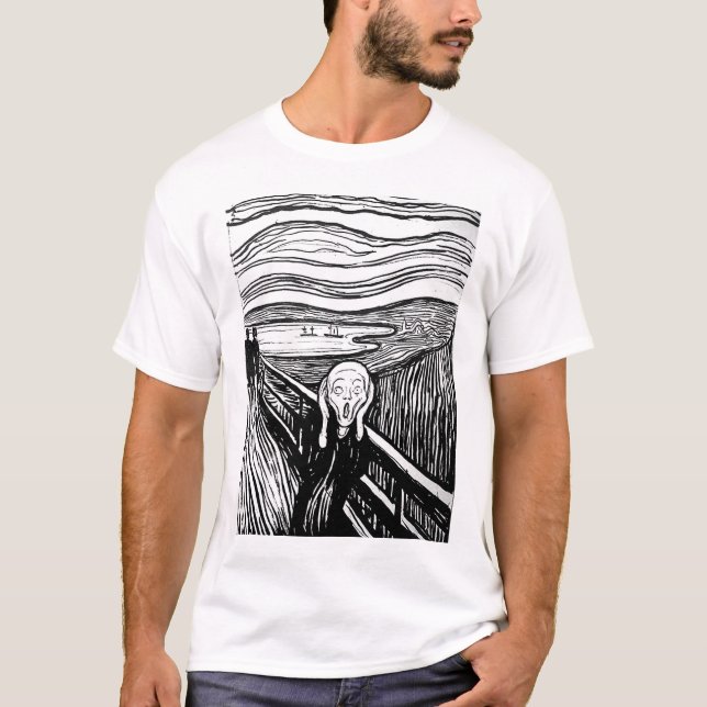 T-shirt Le cri perçant par Edvard Munch (Devant)