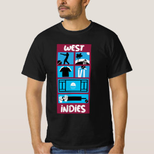 T-shirt Le cricket de Windies Antilles Saison Caraïb