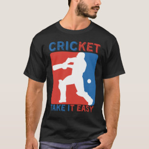 T-SHIRT LE CRICKET PREND-IL FACILE - L'AMOUREUX DU CRICKET