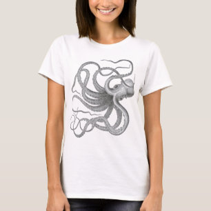 T-shirt Le cru nautique de poulpe de steampunk kraken le