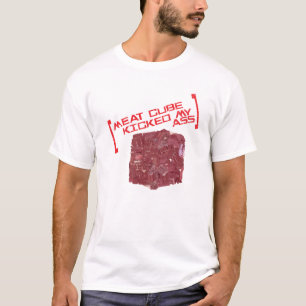 T-shirt Le cube en viande a donné un coup de pied le mon…