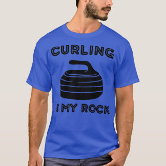 T-shirt Le curling est ma pierre 3