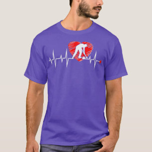 T-shirt Le curling est mon coeur