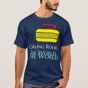 T-shirt Le curling roche le monde
