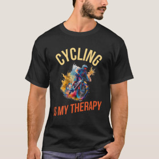 T-shirt Le cyclisme est ma thérapie