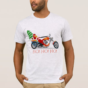 T-shirt Le cycliste Père Noël sur un couperet dit "HO !