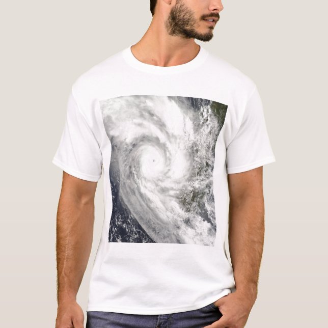 T-shirt Le cyclone tropical Fanele sur Madagascar (Devant)