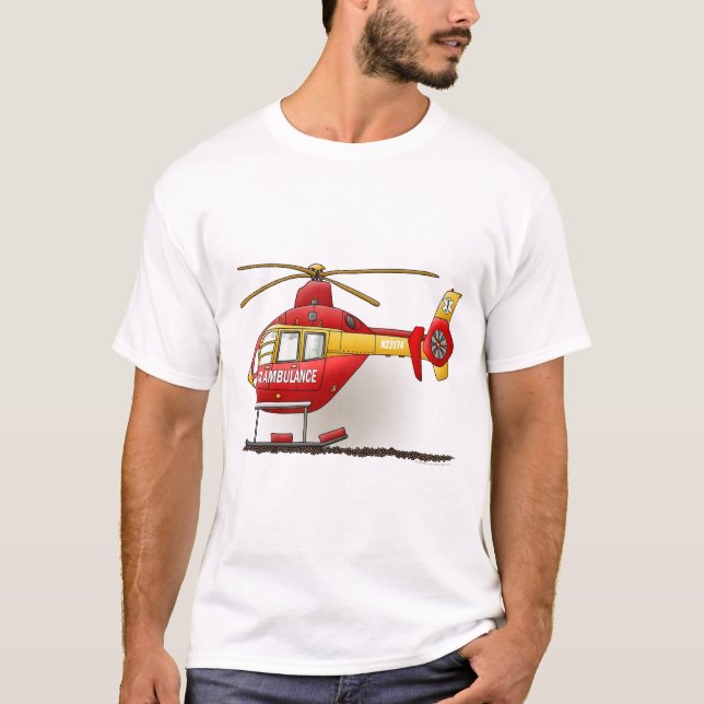T-shirt Le débardeur des ambulanciers d'hélicoptère (Devant)