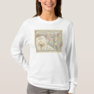 T-shirt Le Delaware et le Maryland avec le District de
