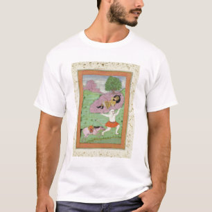 T-shirt Le démon blanc portant outre du sommeil Rustam,