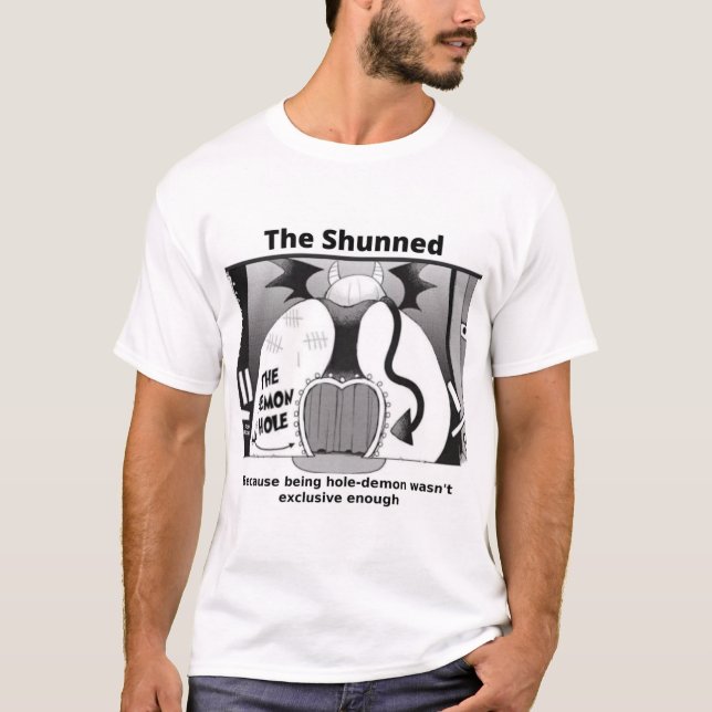 T-shirt Le démon du trou de la rébellion coupé (Devant)