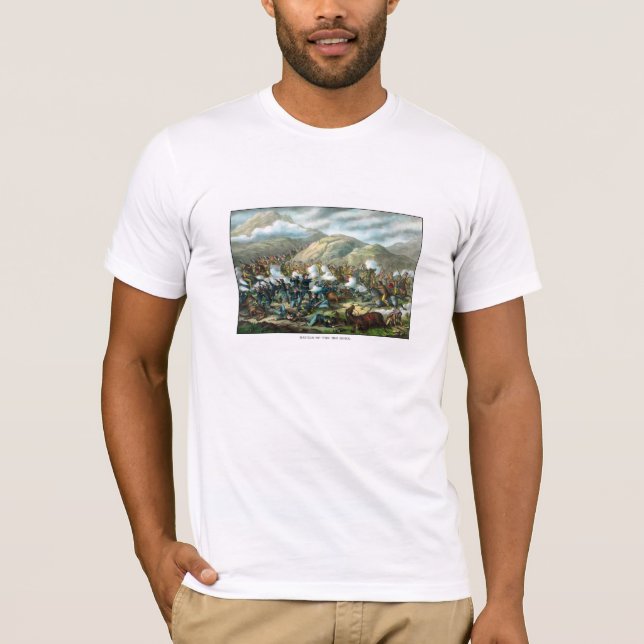 T-shirt Le dernier support de Custer (Devant)