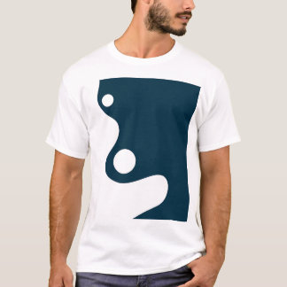T-shirt Le design Arrière - plan bleu.