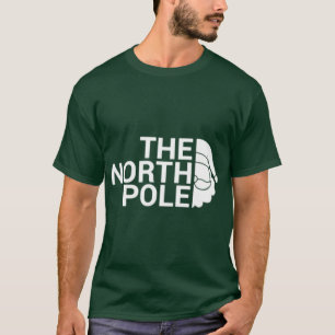 T-shirt Le design de pun de Noël drôle blanc du Pôle Nord