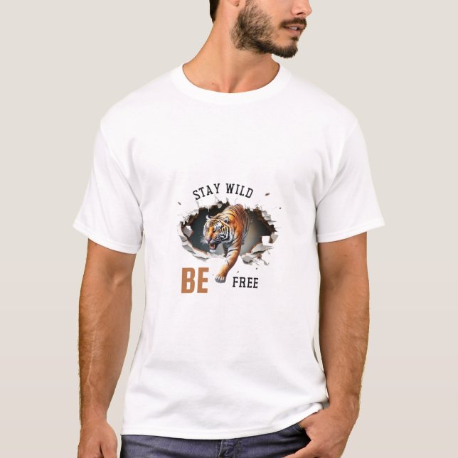 T-shirt Le design du pic tigre (Devant)