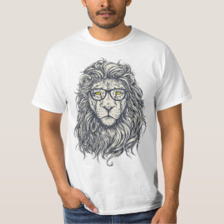 T-shirt Le design magnifique d'un homme à l'image d'un lio