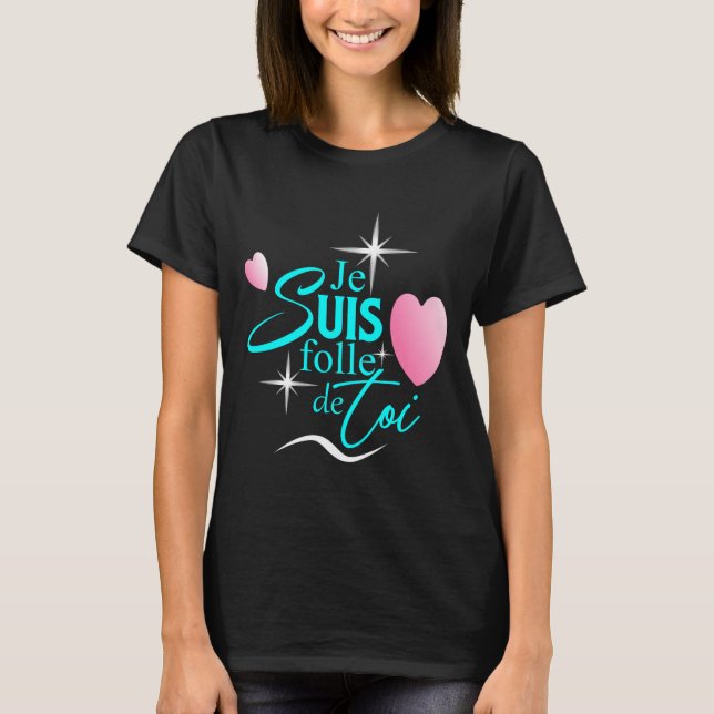 T-shirt Le design romantique français (Devant)