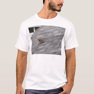 T-shirt Le deuil a plongé sur un dessus de toit
