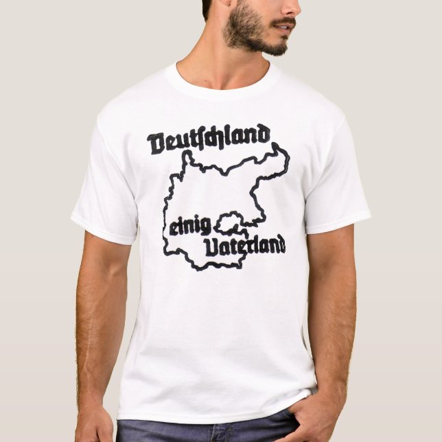 T-shirt Le Deutschland Einig Vaterland (Devant)