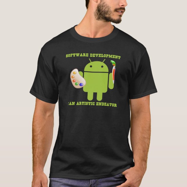T-shirt Le développement de logiciel est un effort (Devant)